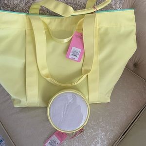 Stoney clover lane big tote bag with mini make-up bag NWT